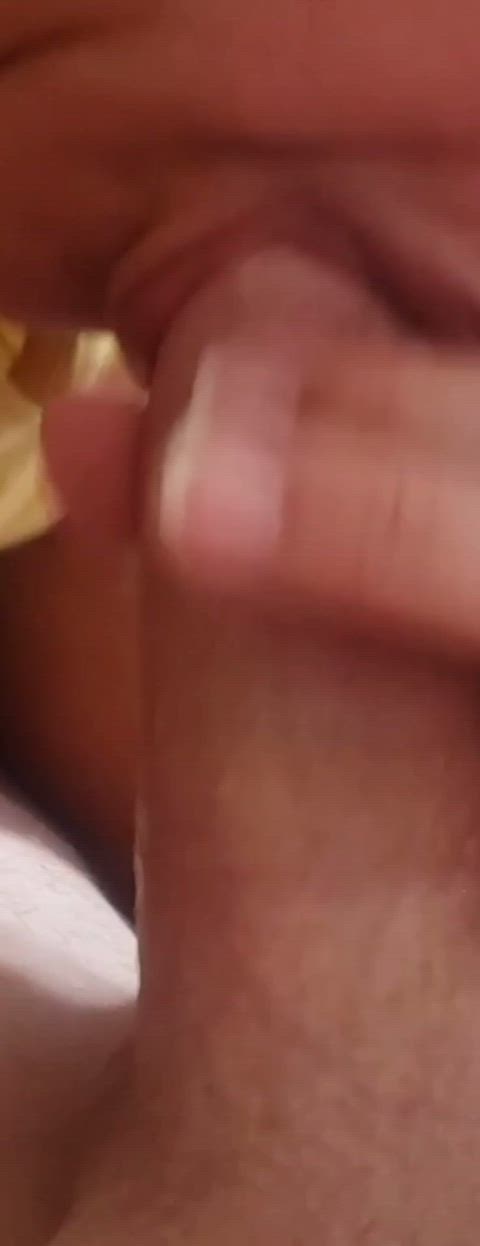 Wife taking some in her mouth - free porn video