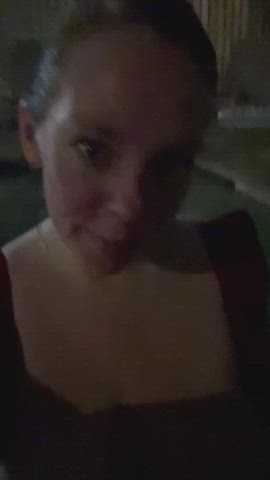All the rooms over looking the hotel hot tub had the best view! [gif] - free porn video
