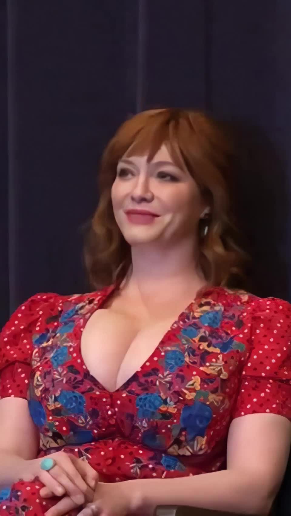 Christina Hendricks and her massive 36F milkers - free porn video