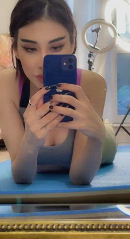 Would u do some cardio with a asian girl after this yoga session? - free porn video