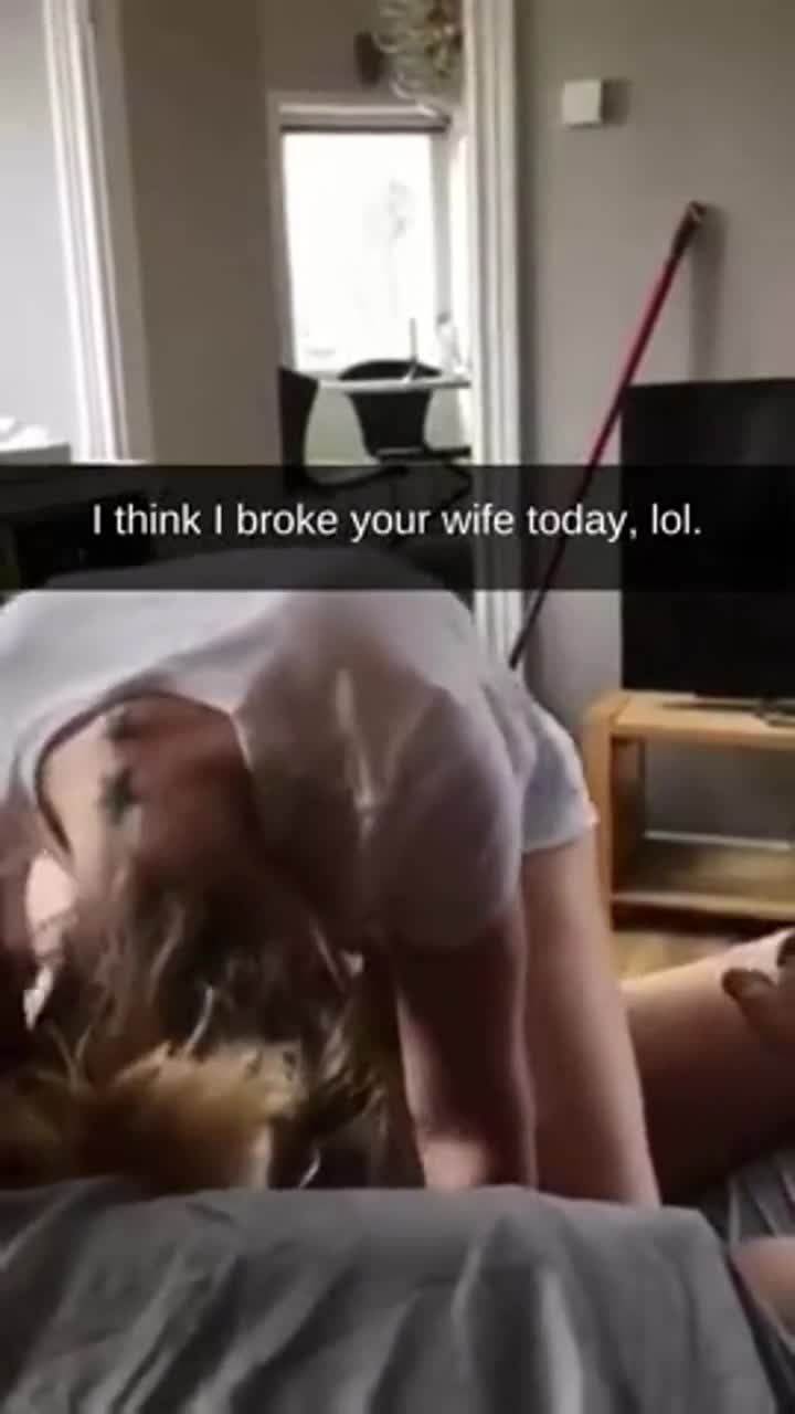 I think I broke your wife today - free porn video