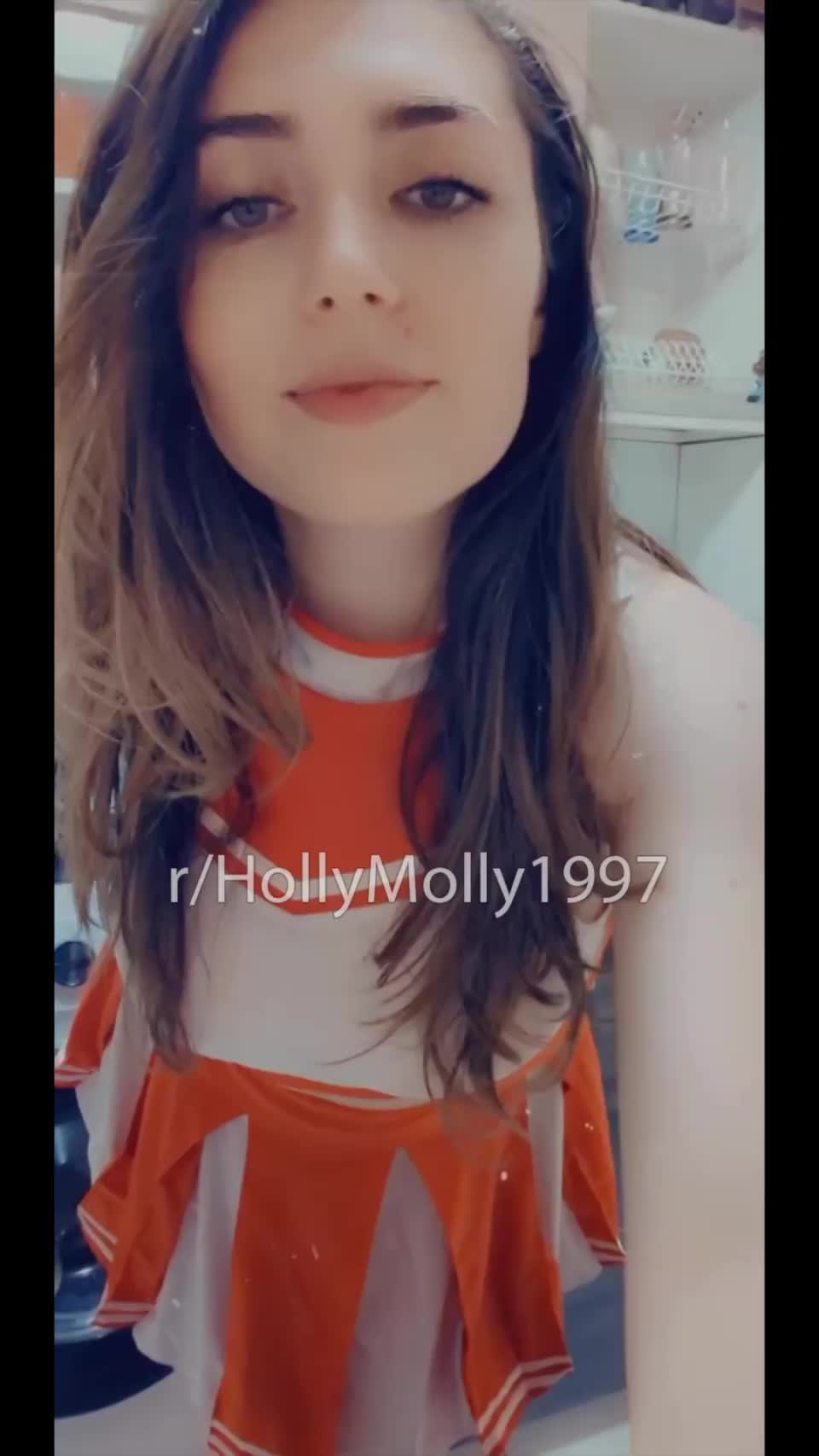 Just finished my cheerleading session and thought of you guys. - free porn video