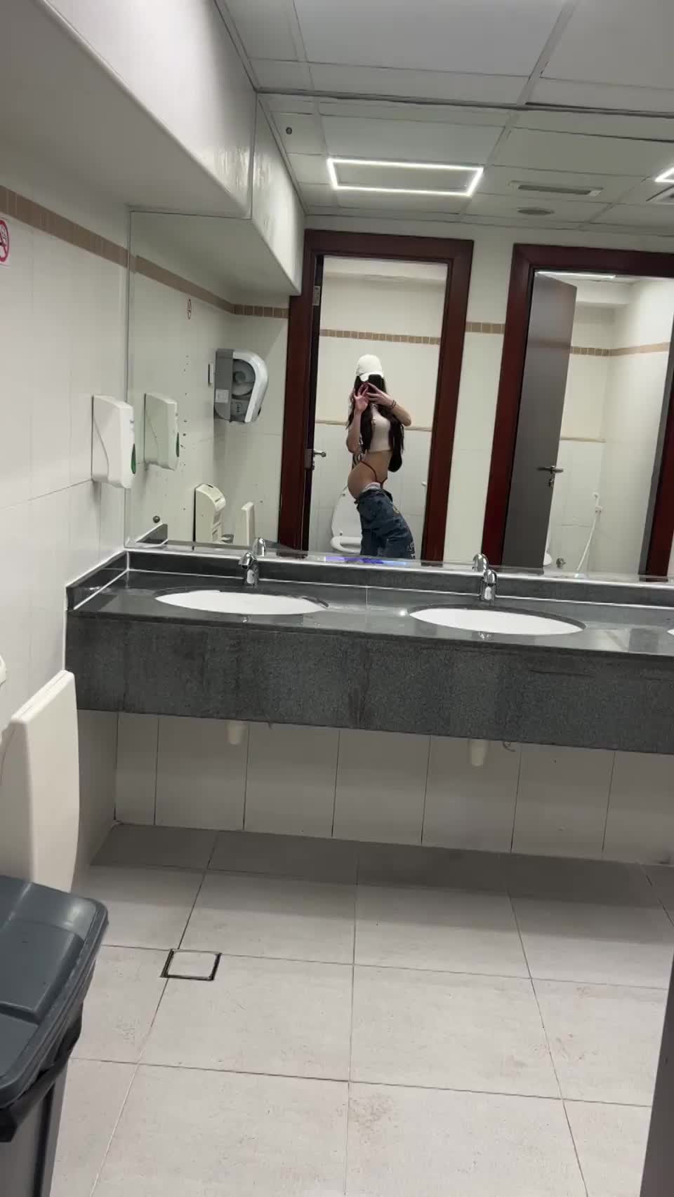 If I was your student and u caught me like this in the bathroom, what would u do - free porn video