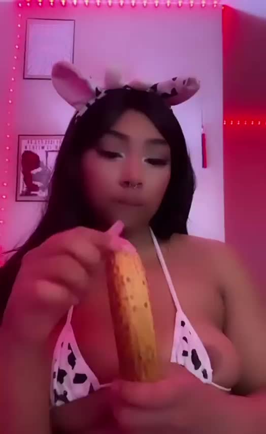 Guess my favourite fruit - free porn video