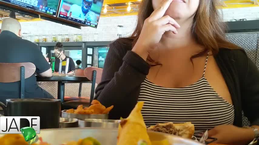 Flashing my titty during football games - free porn video