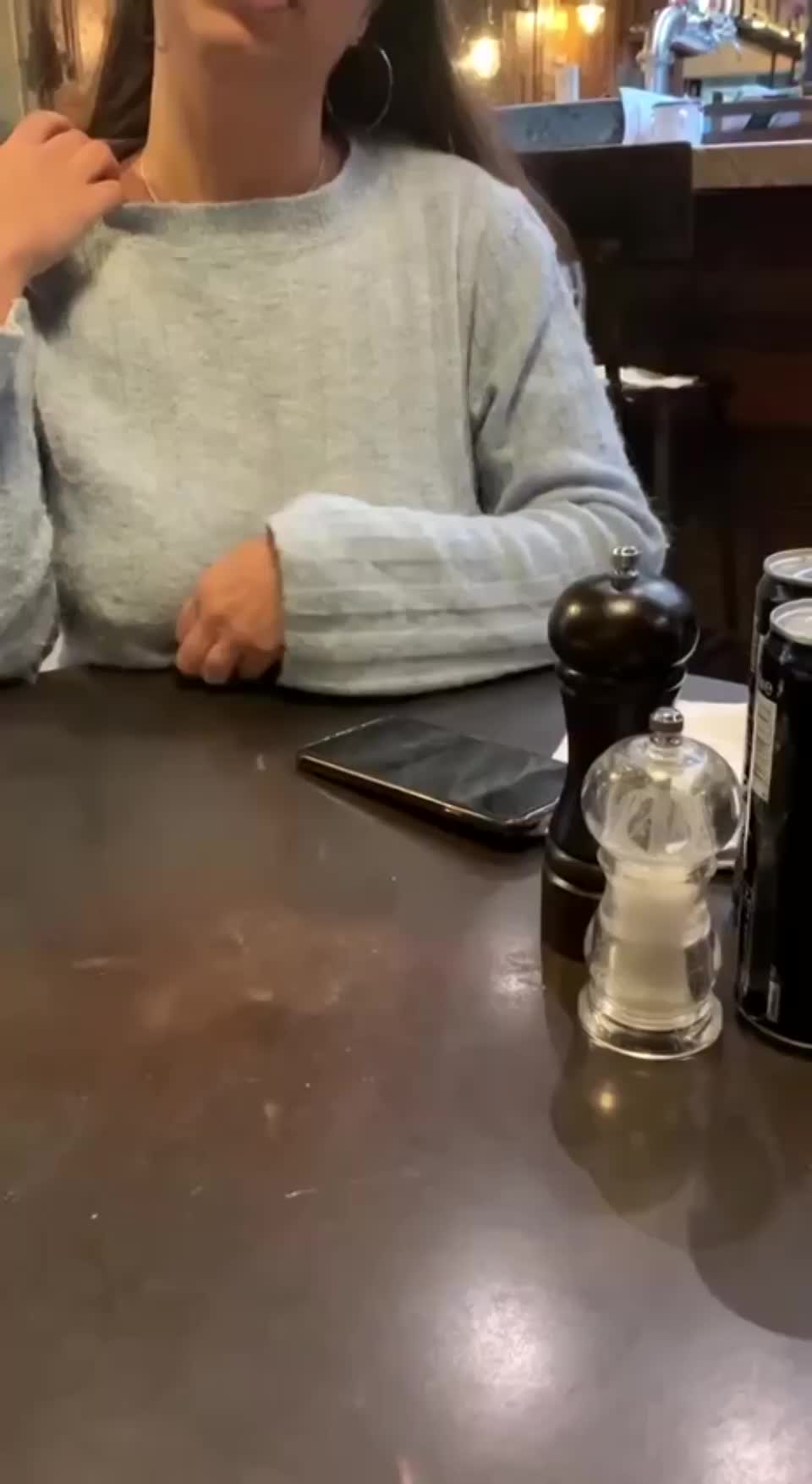 [GIF] Flashing in a pub - free porn video