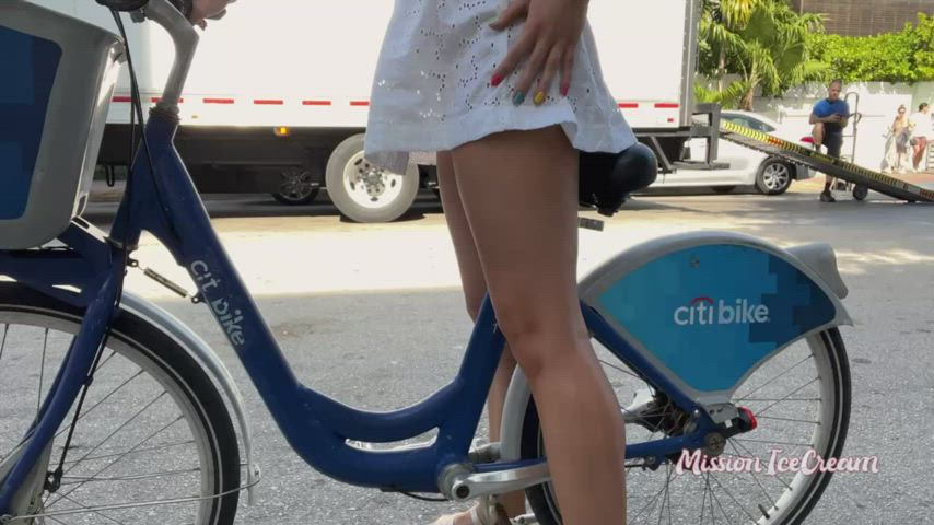 biking is my favorite way to get around town [gif] - free porn video