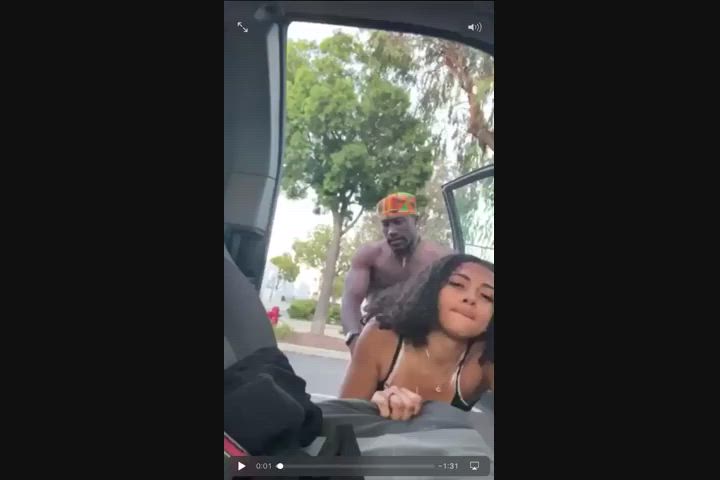 Lightskin babe getting fucked in public - free porn video