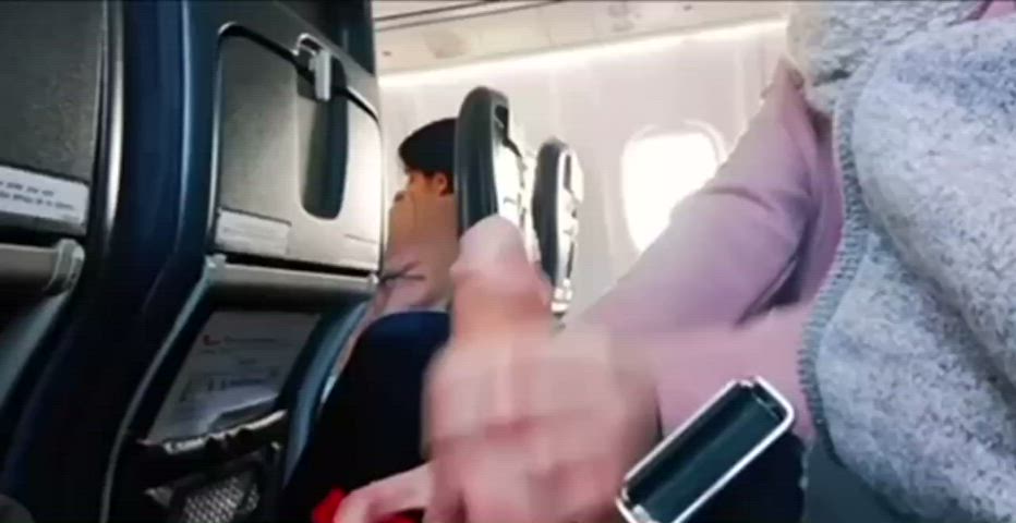 Finish on plane - free porn video