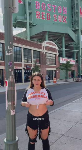 Take me out to a game, I promise it’ll be fun 😜 [GIF] - free porn video