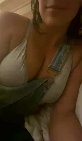 Just spilling out of my overalls tonight…mind if i take these off? - free porn video