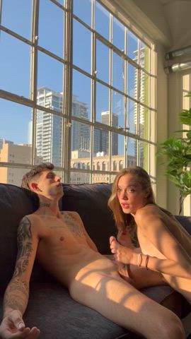 Imagine getting head like this with a view 🤩 - free porn video