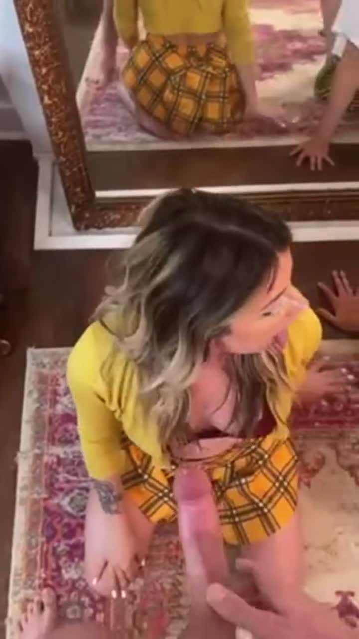 Cum swapping with her friend at the end - free porn video