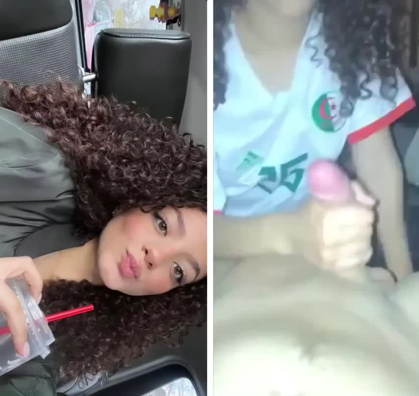 Cute curly haired beauty makes for a good cocksucking slut - free porn video
