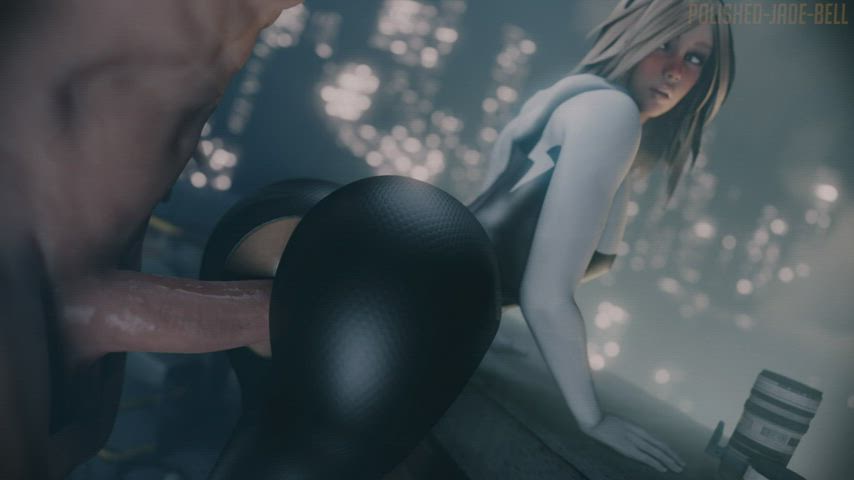 Gwen Stacy, (polishedjadebell) [Marvel] - free porn video