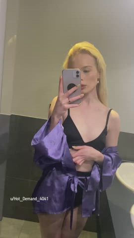 daddy love my horny videos in the mirror - free porn video