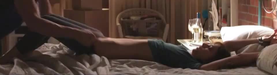 Dakota Johnson must have had balls of steel doing this scene blindfolded - free porn video