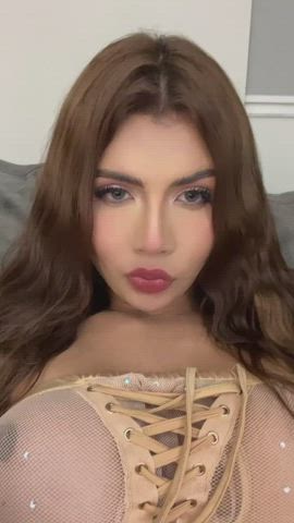 You’ve gotten so obsessed with trans porn, maybe it’s time you got on your knees and showed her how much you’ve learned from your porn binge sessions - free porn video