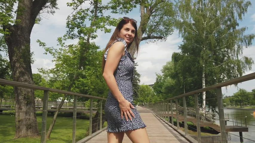 Upskirt Public Flashing Tits Porn GIF by sweetalise - free porn video
