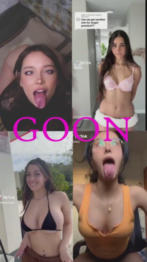 Put your tongues out goonsluts, it's time to GOON - free porn video