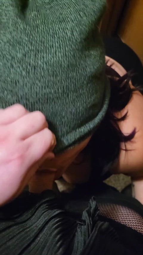 Pull my beanie down and fuck my mouth 😈 (bj) - free porn video