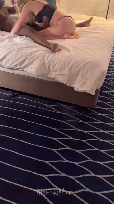 I met him at the bar… and ten mins later hubby walked in on me like this! - free porn video