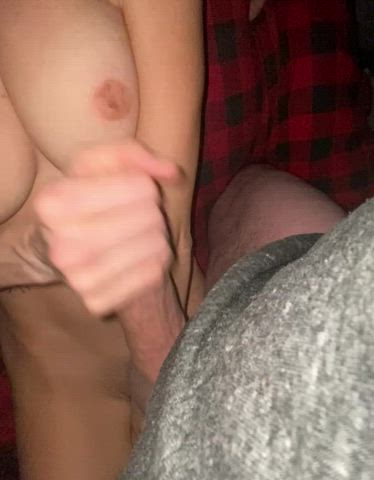Cuming on my wife’s beautiful tits - free porn video