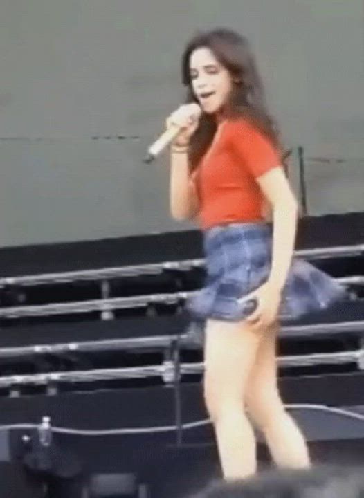Camila cabello in a skirt is my number one fantasy. Wish she stayed like this - free porn video