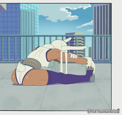 Mirko is preparing for patrol and notices you're looking (zeromomentaii) [My Hero Academia] - free porn video