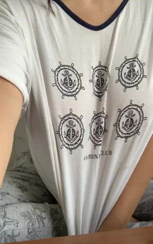 My nipples are always hard in the morning. I have a boob boner lol (f) - free porn video