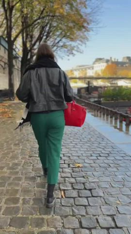 Tits out by the canal [gif] - free porn video