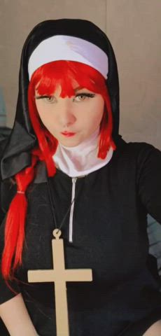 Makima Nun version [chainsaw man] (mandymoonof) - free porn video