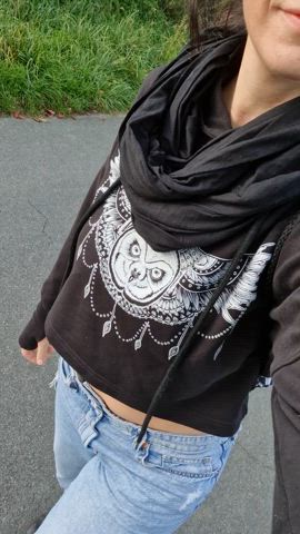 Showing off in the nature - free porn video