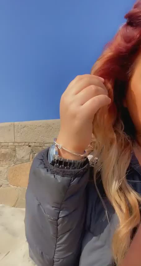 I usually always go topless at the beach but it's too cold in Scotland so this was the next best thing - free porn video