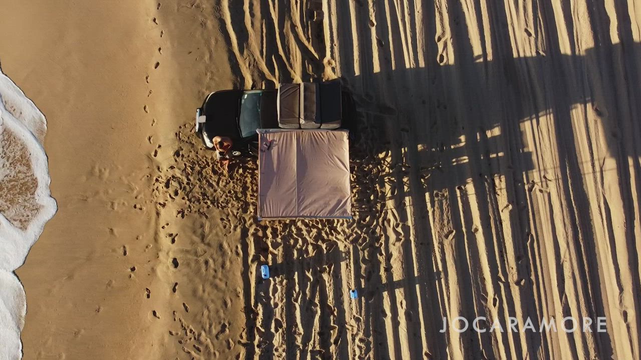 Getting a handjob by my stunning wife on the beach! - free porn video