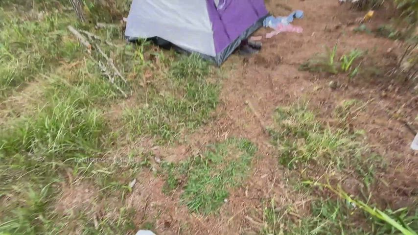 Oops! He found us having fun while after he went to get firewood [gif] - free porn video