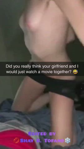 When your GF secretly found your gooning account, she made all your fantasies come true sending you a video of your best friend blowing her brains out. All you could do was jerk as he made her cum over and over on his BBC. - free porn video