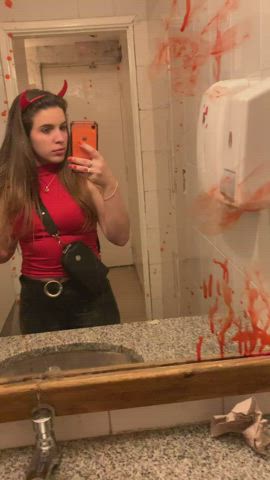 Your view when we go to the Halloween party together.... - free porn video