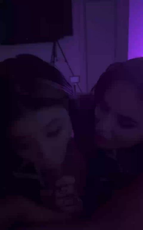 I’m shy, I need my friends there for m(oral) support when I suck a cock - free porn video