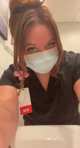 Nurse Boob Bounce @ Work 🫣 - free porn video