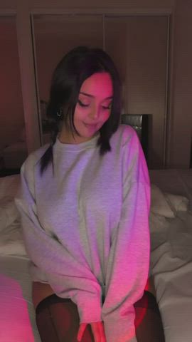 did you think my petite frame could have natural DDs? 🙈 - free porn video