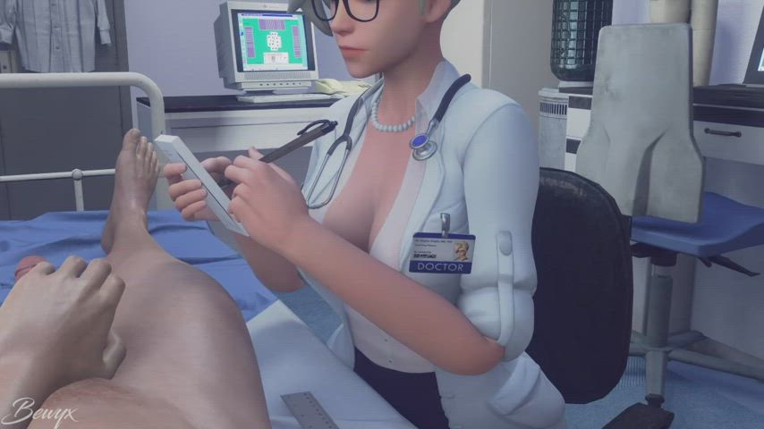 Mercy Medical Exam (Bewyx) [Overwatch] - free porn video