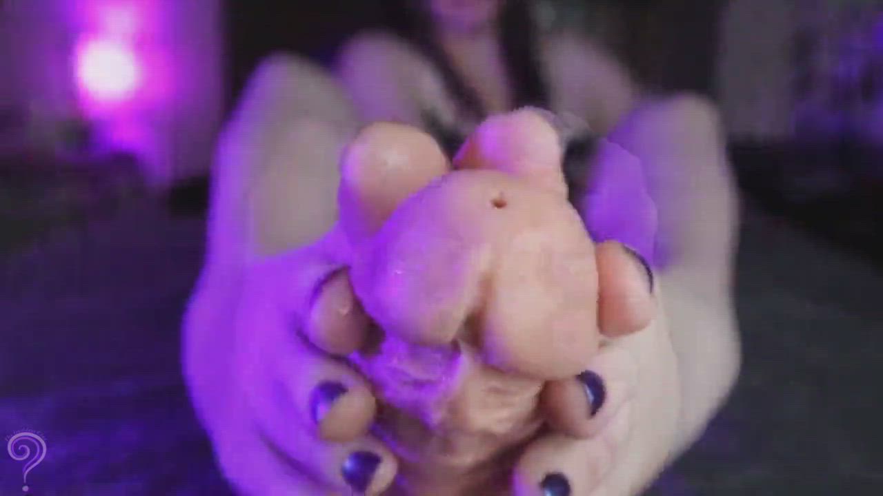Toejob cum (dildo) - free porn video