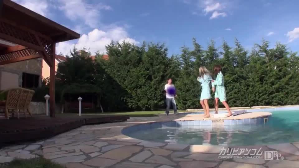 Stopping Time At The Pool And Having Fun With Gina Gerson And Marica Hase - free porn video