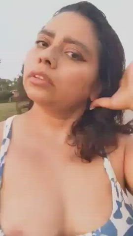 Sun dress season, you say? More like going commando season ;) - free porn video