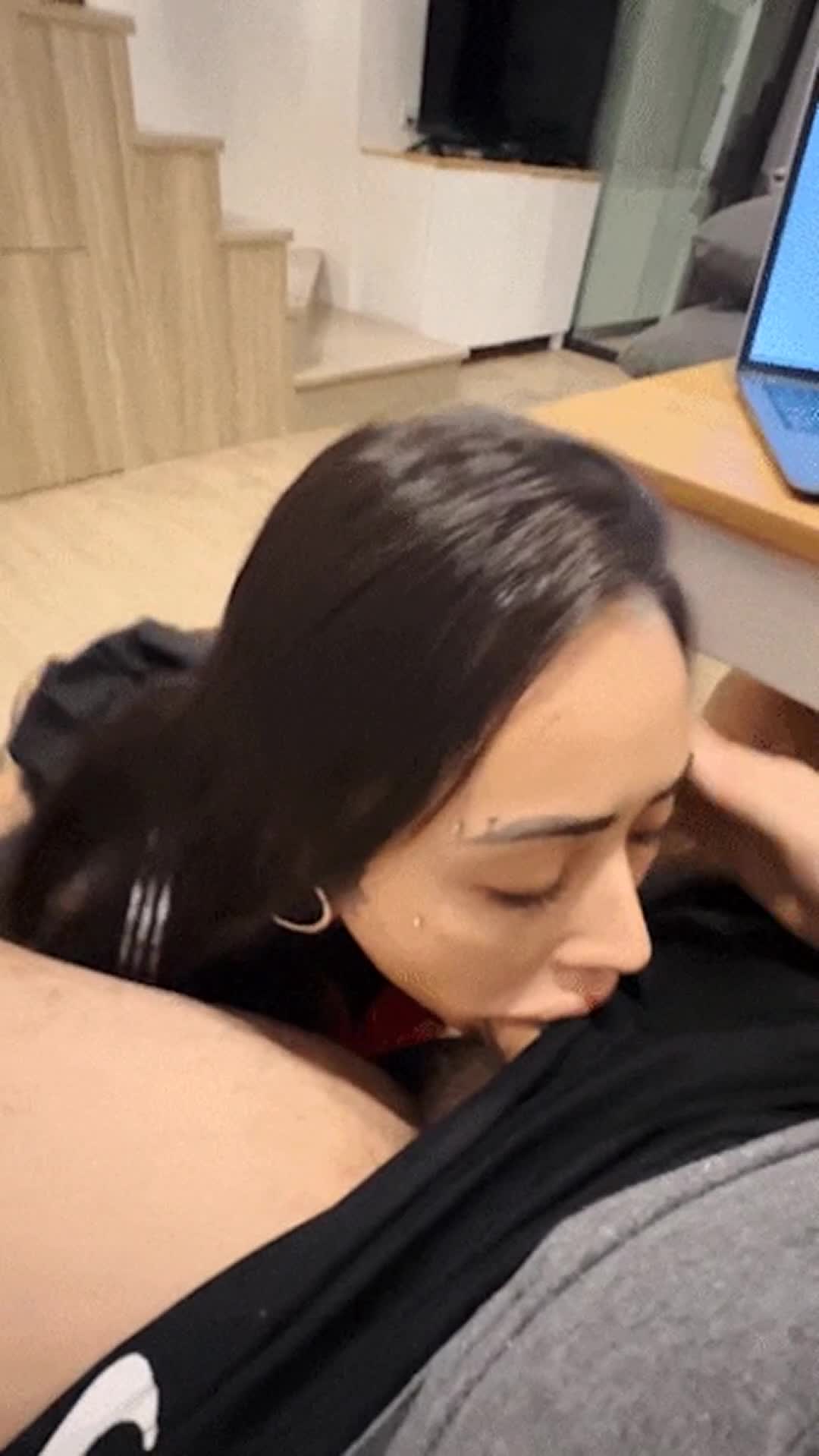 after work blowjob - free porn video
