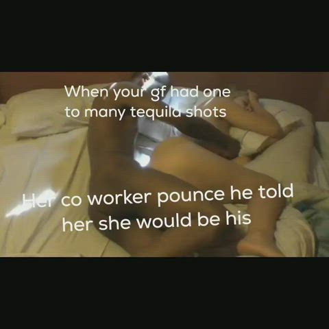Every girls dream at the company party and all you can do is watch! - free porn video