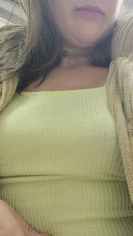 Everyone is rushing off the plane, while I'm sneaking in one last flash [GIF] - free porn video