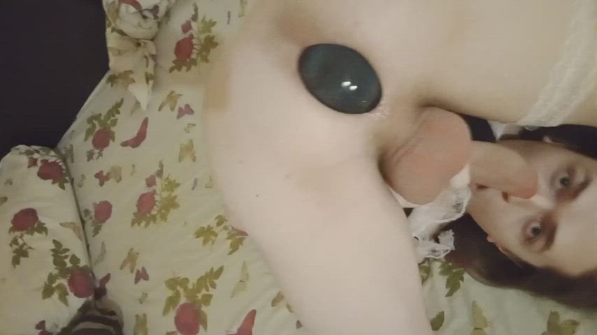 Most of my cum ends up either on my face, or in my mouth♥ - free porn video