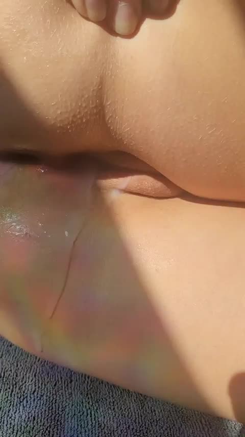 Do you like the cum oozing out of me? What would you do next? - free porn video